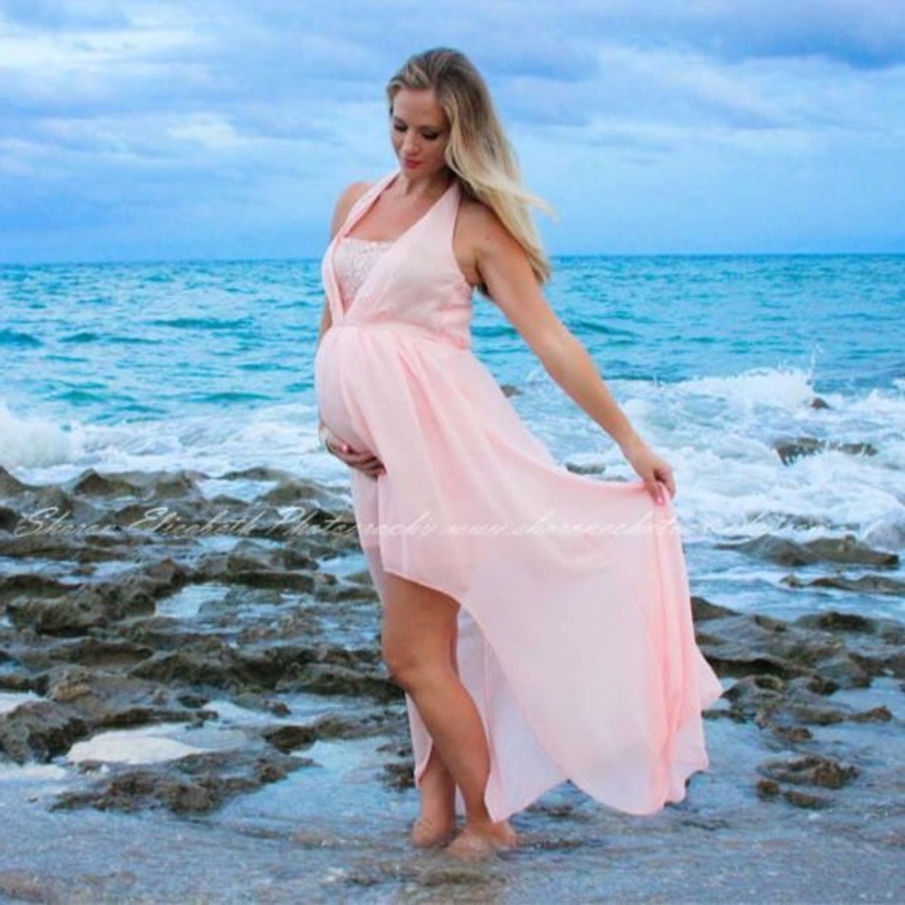 Blush Pink High Low Dress